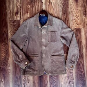 Oliver Spencer Brown Corduroy Chore Jacket Made in England (Size 40)